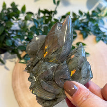 Load image into Gallery viewer, Labradorite Dolphins Carving
