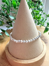 Load image into Gallery viewer, Howlite 4mm Faceted Stretch Bracelet
