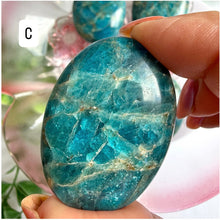 Load image into Gallery viewer, Blue Apatite Palm Stones
