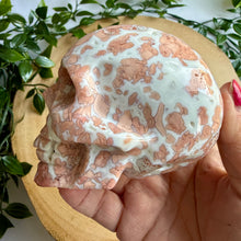 Load image into Gallery viewer, Pink Petal Agate Skull
