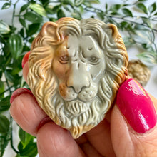 Load image into Gallery viewer, Alashan Agate Lion Head Carving
