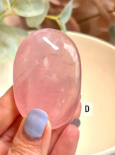 Load image into Gallery viewer, Rose Quartz Palmstones|Consciously Sourced|Crystal Palms
