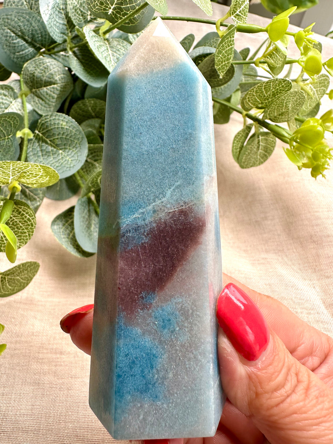 Trolleite Tower/Point from Brazil|Ethically Sourced|Crystal Healing|Crystal Decor|Crystal Gift|Crystals from Brazil