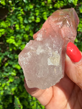 Load image into Gallery viewer, Natural Pink Lemurian Quartz on Custom Stand
