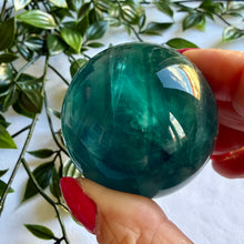 Load image into Gallery viewer, Blue Fluorite Sphere 4.5cm
