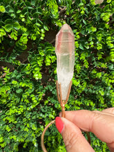 Load image into Gallery viewer, Natural Pink Lemurian Quartz on Custom Stand
