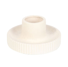 Load image into Gallery viewer, Cream Ribbed Ceramic Smudge Bowl

