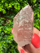 Load image into Gallery viewer, Natural Pink Lemurian Quartz on Custom Stand
