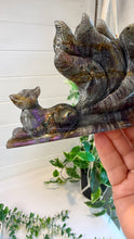 Load image into Gallery viewer, Labradorite Nine Tailed Fox Carving
