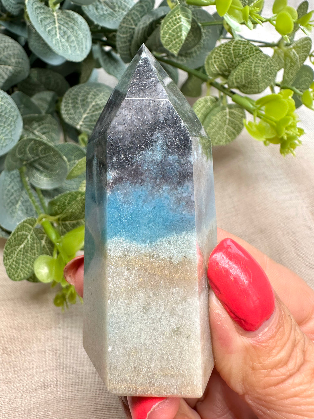 Trolleite Tower/Point from Brazil|Ethically Sourced|Crystal Healing|Crystal Decor|Crystal Gift|Crystals from Brazil