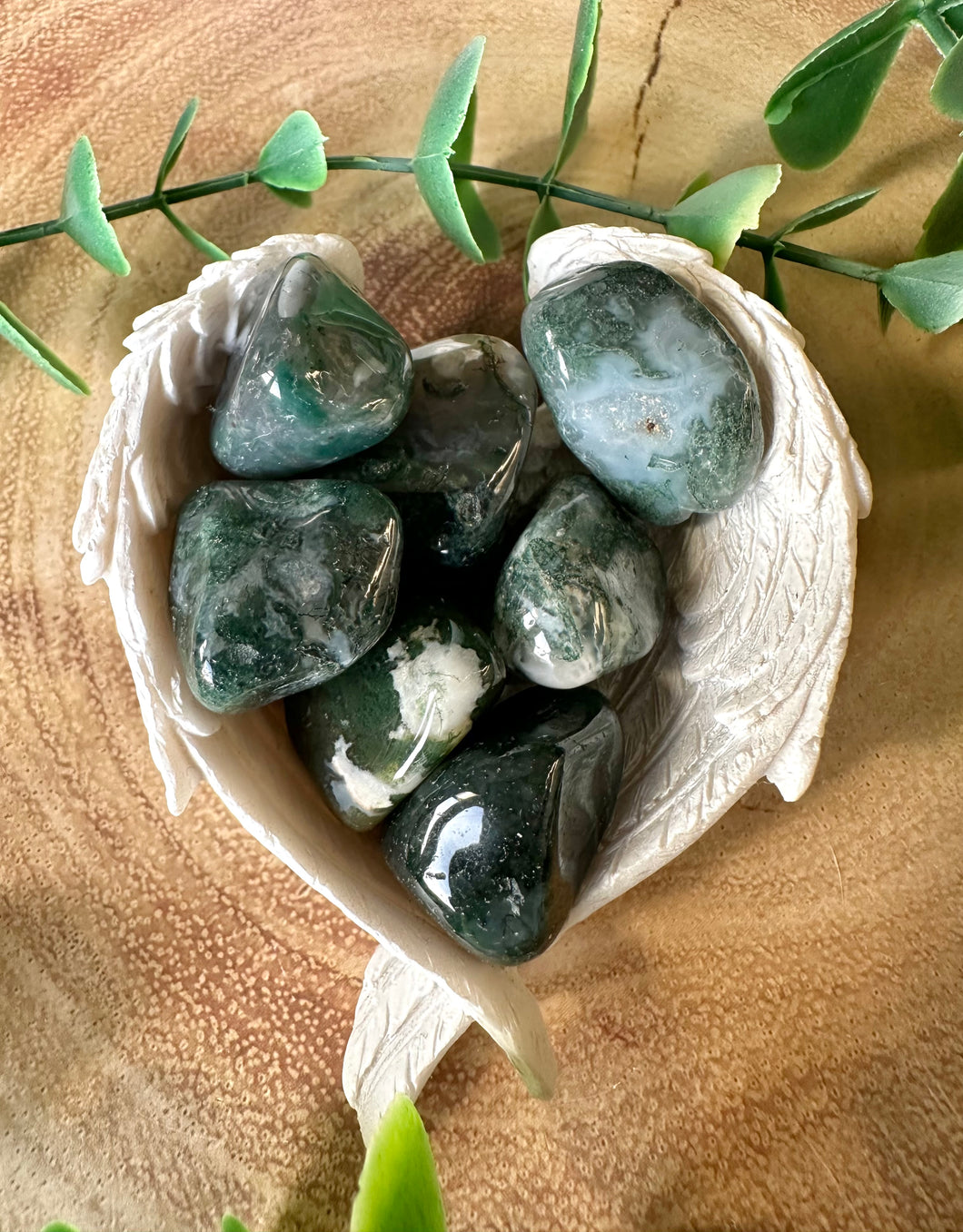 Moss Agate Tumble Stone