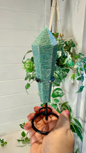 Load image into Gallery viewer, Amazonite Wand with Black Stand
