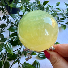 Load image into Gallery viewer, Mango Fluorite Sphere 6cm

