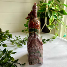 Load image into Gallery viewer, Ocean Jasper Skull with Phoenix|Home Decor|Crystal Decor
