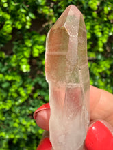 Load image into Gallery viewer, Natural Pink Lemurian Quartz on Custom Stand
