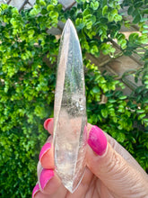 Load image into Gallery viewer, Clear Quartz Flame from Brazil|High Quality|Consciously Sourced|Crystal Carving|Crystal Healing|Master Healer
