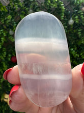 Load image into Gallery viewer, Lilac Fluorite|Lavender Fluorite|Yttrium Fluorite Palm Stone
