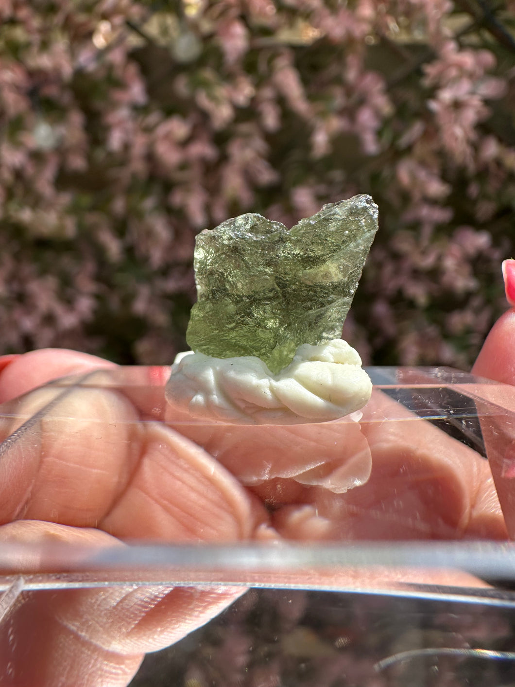 Moldavite Piece from Chlum, Czech Republic