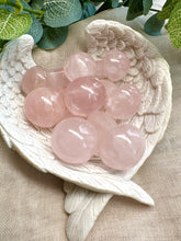 Load image into Gallery viewer, Rose Quartz Mushrooms from Madagascar|Crystal Healing|Crystal Carving|Ethically Sourced Crystals|Rose Quartz Carving|Gifts
