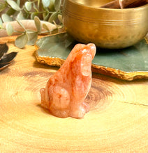 Load image into Gallery viewer, Fire Quartz Dog Carving|Fire Quartz Carving|Natural Fire Quartz|Consciously Sourced|Crystal Carving.
