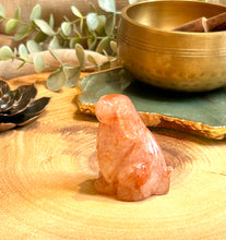 Load image into Gallery viewer, Fire Quartz Dog Carving|Fire Quartz Carving|Natural Fire Quartz|Consciously Sourced|Crystal Carving.
