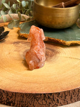 Load image into Gallery viewer, Fire Quartz Dog Carving|Fire Quartz Carving|Natural Fire Quartz|Consciously Sourced|Crystal Carving.
