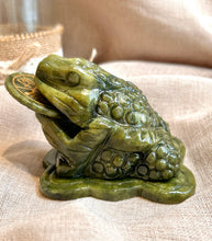 Load image into Gallery viewer, Green Jade Money Toad|Money Frog|Consciously Sourced|Crystal Carving
