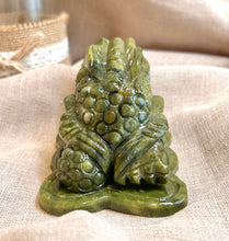 Load image into Gallery viewer, Green Jade Money Toad|Money Frog|Consciously Sourced|Crystal Carving
