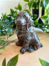 Load image into Gallery viewer, Yooperlite Dog Carving|Yooperlite Crystal|UV Reactive Crystal
