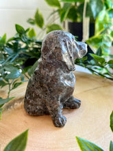 Load image into Gallery viewer, Yooperlite Dog Carving|Yooperlite Crystal|UV Reactive Crystal
