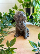 Load image into Gallery viewer, Yooperlite Dog Carving|Yooperlite Crystal|UV Reactive Crystal
