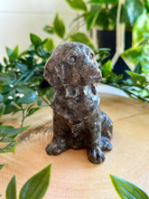 Load image into Gallery viewer, Yooperlite Dog Carving|Yooperlite Crystal|UV Reactive Crystal
