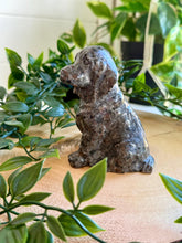 Load image into Gallery viewer, Yooperlite Dog Carving|UV Reactive Crystal|Crystal Decor|Gift

