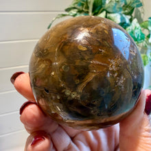 Load image into Gallery viewer, Petrified Wood Sphere 7cm with Stand|Fossilised Wood|Fossil
