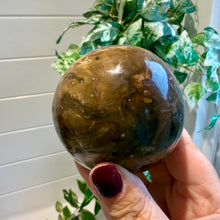 Load image into Gallery viewer, Petrified Wood Sphere 7cm with Stand|Fossilised Wood|Fossil

