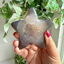 Load image into Gallery viewer, Druzy Agate Starfish Carving | Sparkly Home Decor
