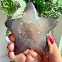 Load image into Gallery viewer, Druzy Agate Starfish Carving | Sparkly Home Decor
