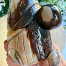 Load image into Gallery viewer, Hand Carved Mookaite Gnome | "Buddy" Gonk Figure
