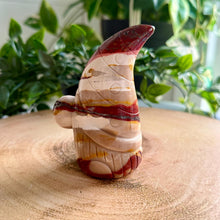 Load image into Gallery viewer, Hand Carved Mookaite Gnome | 'Dudley' Gonk Figure
