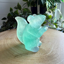 Load image into Gallery viewer, Fluorite Crystal Squirrel|Hand Carved Animal Figure|Home Decor
