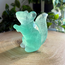 Load image into Gallery viewer, Fluorite Crystal Squirrel|Hand Carved Animal Figure|Home Decor
