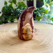Load image into Gallery viewer, Hand Carved Mookaite Gnome | "Buddy" Gonk Figure
