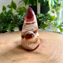Load image into Gallery viewer, Hand Carved Mookaite Gnome | 'Dudley' Gonk Figure

