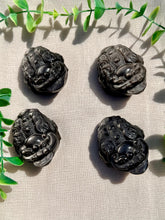 Load image into Gallery viewer, Silver Sheen Obsidian Money Frogs|Three Legged Toads|Prosperity Symbol|Abundance Crystal Gift
