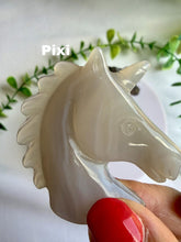Load image into Gallery viewer, Agate Unicorn Carvings|Crystal Decor|Crystal Gift
