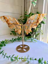 Load image into Gallery viewer, Golden Healer Butterfly Wings on Gold Stand|Home Decor

