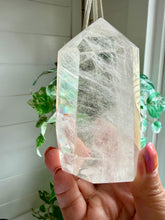 Load image into Gallery viewer, Clear Quartz Tower from Madagascar|Crystal Point|Home Decor|Crystal Energy
