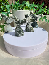 Load image into Gallery viewer, Moss Agate Mermaid Tail Carving|Ocean Decor|Crystal Gifts
