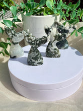 Load image into Gallery viewer, Moss Agate Mermaid Tail Carving|Ocean Decor|Crystal Gifts
