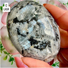Load image into Gallery viewer, Larvikite Palm Stones|Consciously Sourced
